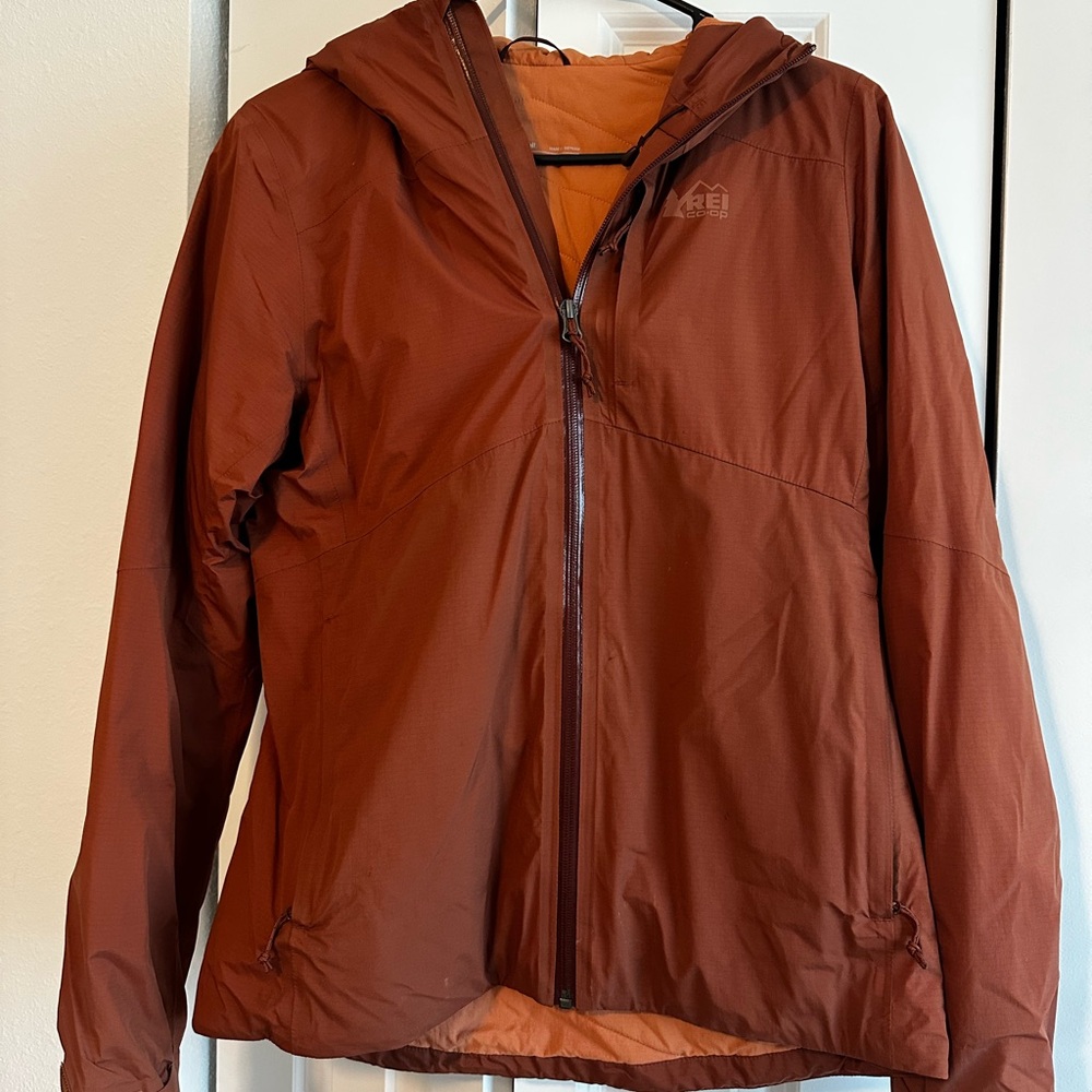REI Tan/burnt orange Outdoor Jacket